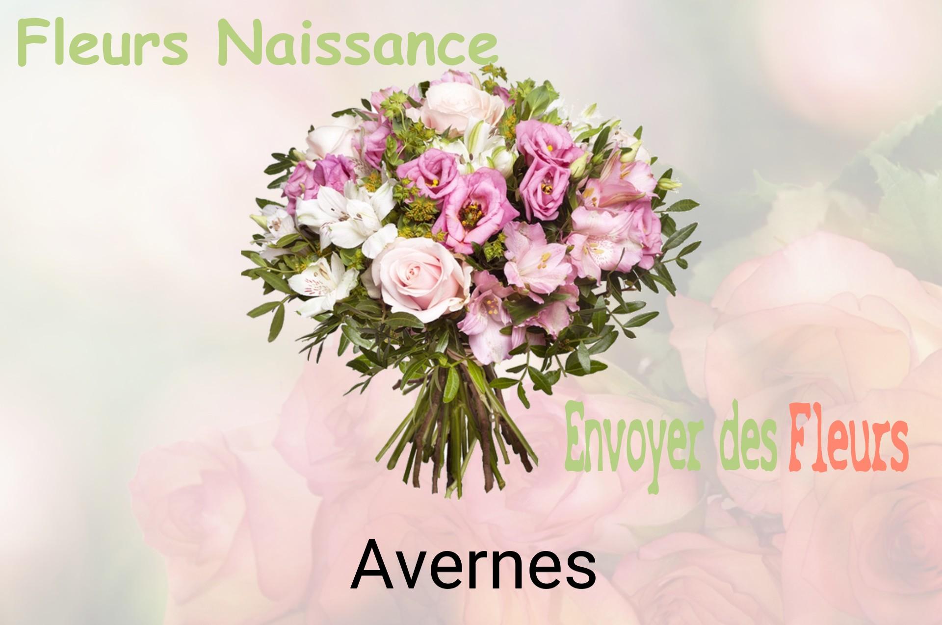 Bouquet de fleurs de naissance livré à Avernes